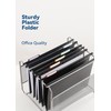 SortRax Plastic Hanging File Folders, Letter Size, 12 Pack Hanging