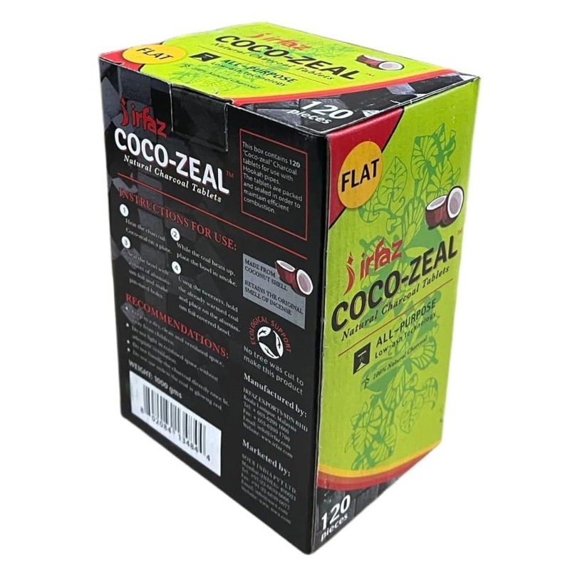 Natural Coconut Charcoals, Coal (120 Count)