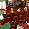 GSrenyu 4 Pcs Christmas Stocking Holders, Christmas Stocking Hangers Mantel