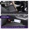 Zufoty 2PCS Car Seat Gap Filler, PU Leather Console Side