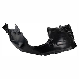 TRQ Front Left Inner Fender Liner Black Drivers Side Compatible with 2021 Lexus ES350 LX1248147