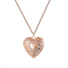 Philip Jones Rose Gold Plated Heart Locket