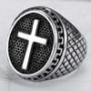 Jude Jewelers Retro Vintage Stainless Steel Chrisitan Cross Religious Ring