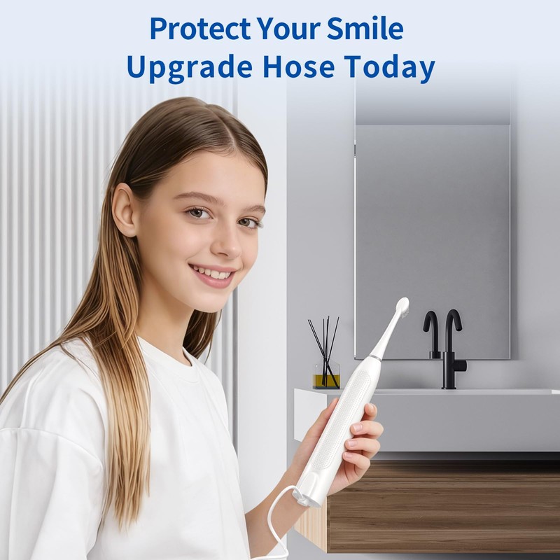 Replacement Hose Fit for Waterpik Sonic-Fusion SF-01/02/03/04 Flossing Toothbrush, Replacement