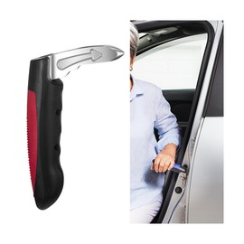 KHGUZ Car Door Handle for Elderly, Vehicle Assist Support Handle for Handicapped, Multifunction Auto Window Breaker Seatbelt Cutter Emergency Tool Accessories, Universal for Most Cars (Red)