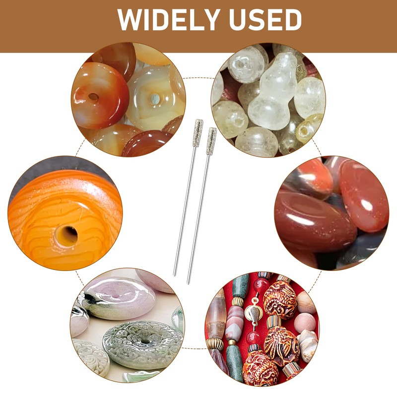 20Pcs 1mm Small Diamond Drill Bits for Glass Jewellery, Diamond