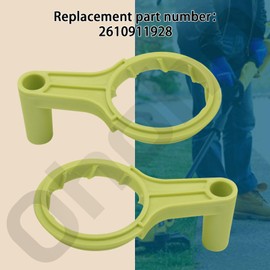 Ohoho 2 Pack 312283001 Crank Handle Assy Compatible with Ryobi/Homelite/Ridgid Trimmer Heads(Gray with Green Bump knob),Fits RY251PH RY252CS RY253SS P2009 RY4CSS, RYSST44, RYSST44VNM Models