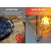 Skyflame 42" X 18" Rectangular Fire Pit Glass Wind Guard