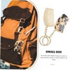 Outanaya 2Pcs Comb Keychains Wide Tooth Comb Keyring Portable Compact