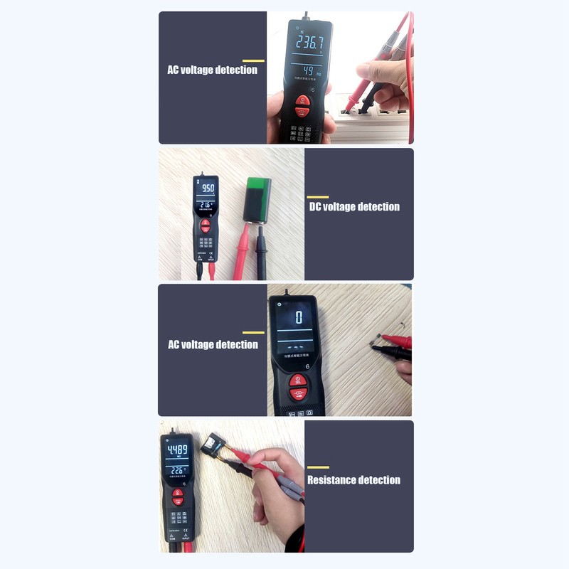 Dual Mode Smart Multimeter Handheld Multifunction Digital DC/AC Voltage Meter