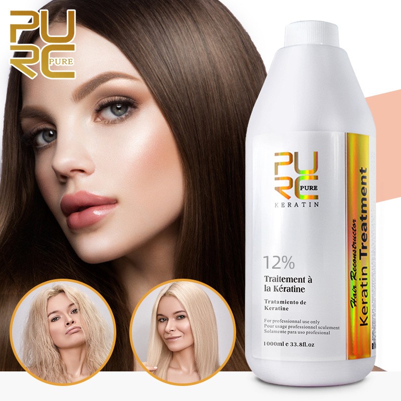 PURC Brazilian Keratin Treatment Smooth Repair Straight Hair Advanced Salon