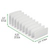 mDesign Plastic Cosmetic Organiser - 9 Slots Makeup Storage Box