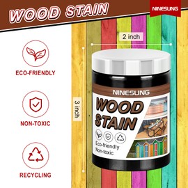 Ninesung Rose Red Wood Stain | Wood Dye Powder for Indoor & Outdoor Use | Fast Drying | Covers Up to 125 Sq. Ft. per 4 Ounces | 4 Ounces