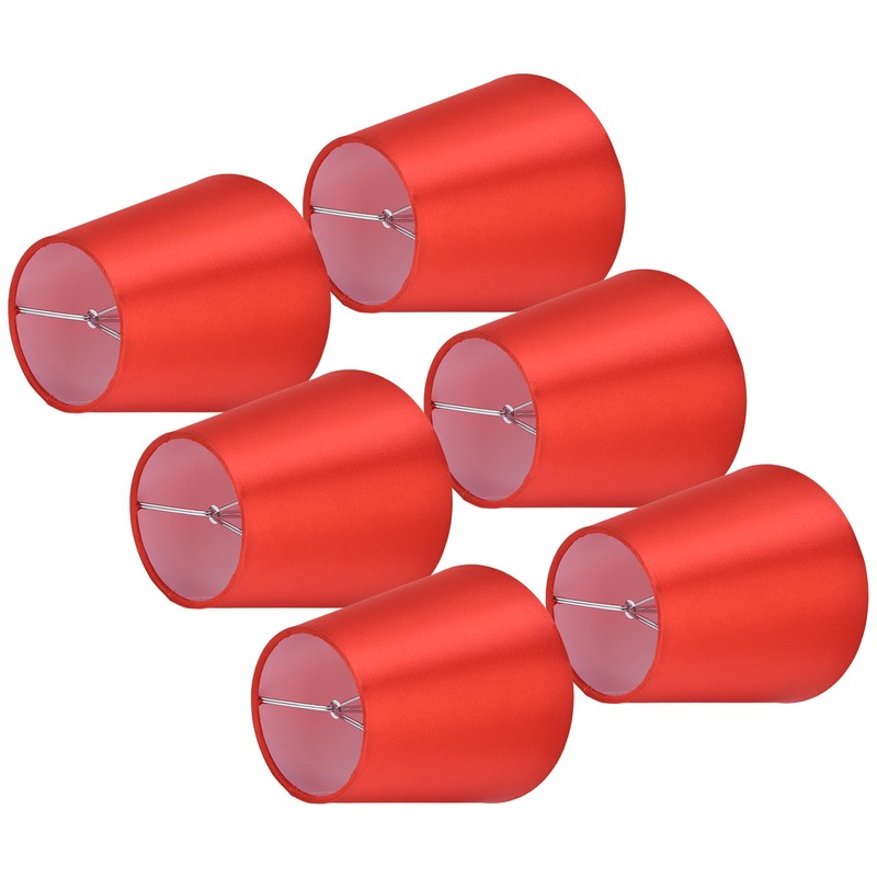 6PCS E14 Lamp Shade Fabric Lampshade Table Lamp Ceiling Lamp