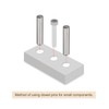 sourcing map 1x15mm Dowel Pins, 20pcs 304 Stainless Steel Round