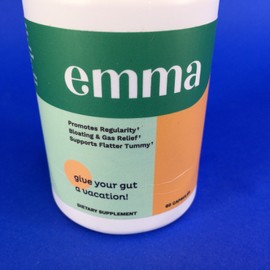 Emma Promotes Regularity Boating & Gas Relief Supports Flatter Tummy 60 Capsules