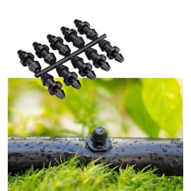 Digg Universal Coupler Drip Irrigation Tube Nutloc 1/2" Tubing 4 Pack & Goof Plugs