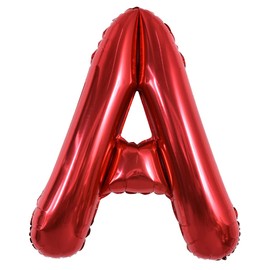 TONIFUL 40 Inch Large Light Red Letter A Balloons Helium Balloons,Foil Mylar Big Balloons for Birthday Party Anniversary Supplies Decorations