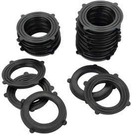CTEAKOP 50 Pcs Garden Hose Washers, Rubber Water Pressure Washers Seals, Keep Washer Firmly Set, Hose Faucet Connectors for Self Locking Tabs (3/4")