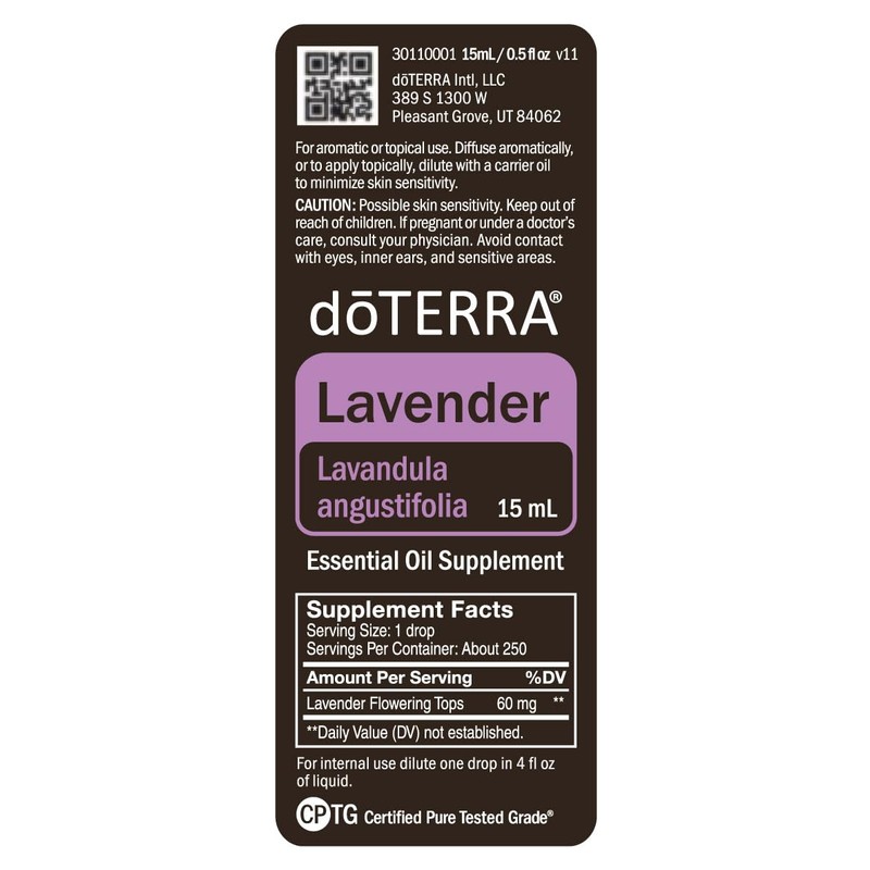 doTERRA Lavender Essential Oil - 15 ml - 2 Pack