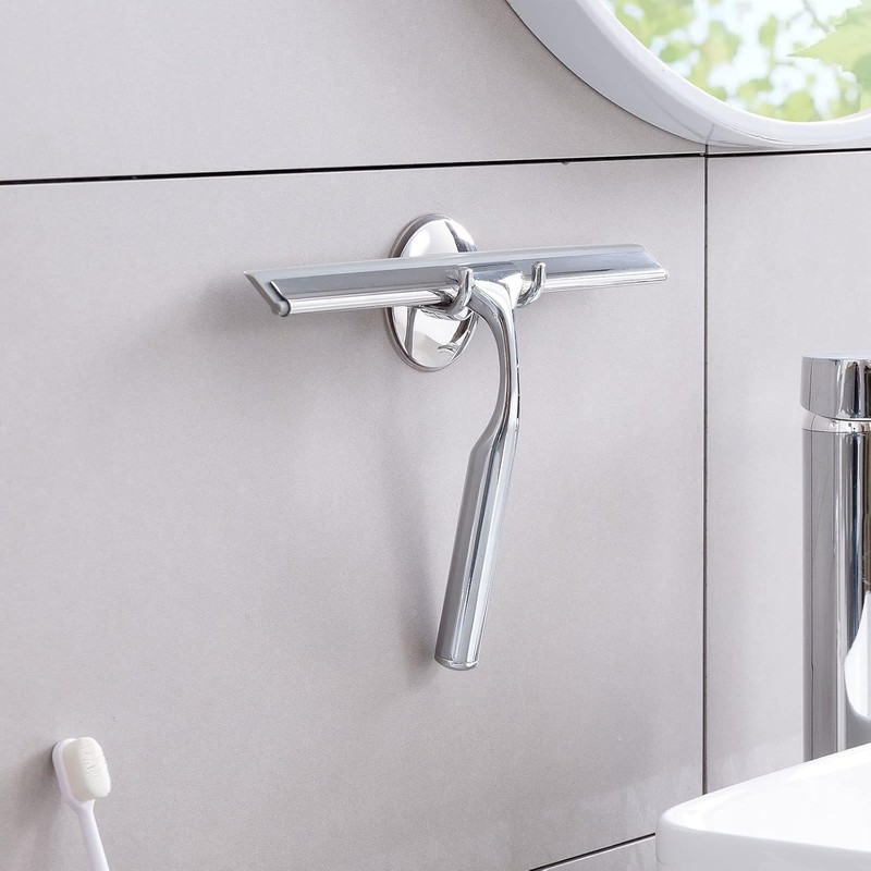 Shower Squeegee for Glass Doors,All-Purpose Squeegee for Shower Doors, Mirrors,Bathroom,