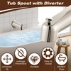 Dreyoo 7 Inch Tub Spout (Universal Fits 1/2" Copper Pipe,