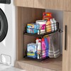 SUEH DESIGN Under Sink Organizer, 2 Tier Bathroom Cabinet Organizer