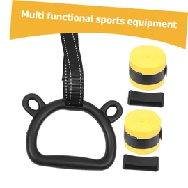 BESPORTBLE Adjustable Gymnastics Rings 1 Set Boys and Girls Workout Equipment Home Gym Pull-up Rings Boys and Girls Bodybuilding Fitness