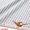 Curious George Curious George Banana Stripe Towel Handkerchief Grey Reborn