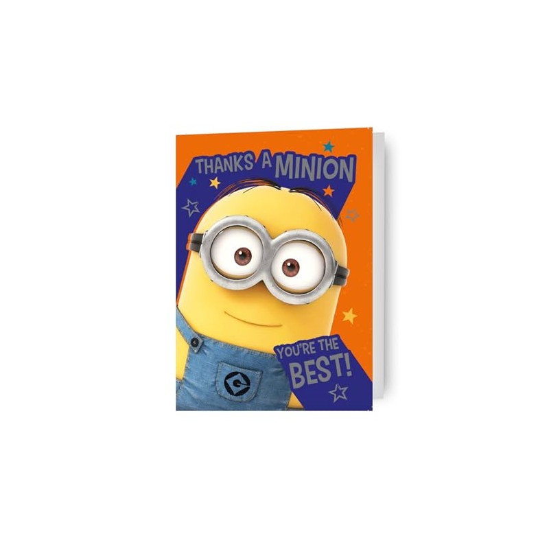 despicable me, thank you, occasion card