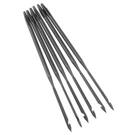 yyangz 6PCS Sewing Awl Straight Hook Needle Round Hole Needle Cobbler Needle Hand Sewing Needle Suitable for Professional Shoemaking Repair Awl Needle Stitching Bag Leather Craft Awl Needle Tool Kit