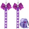 BESPORTBLE Cheer Pin Me Ribbon: 2Pcs Glitter Cheerleader Keychain Cheer