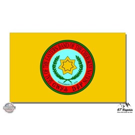 Eastern Band Cherokee Flag - Vinyl Sticker Waterproof Decal