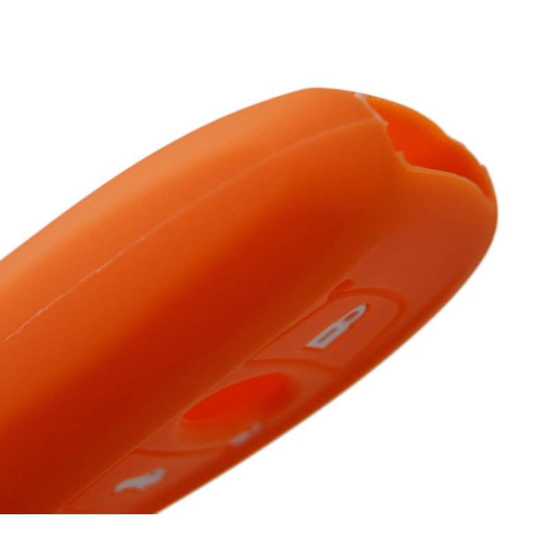 Orange Silicone Key Fob Cover Case Protector Compatible with Subaru