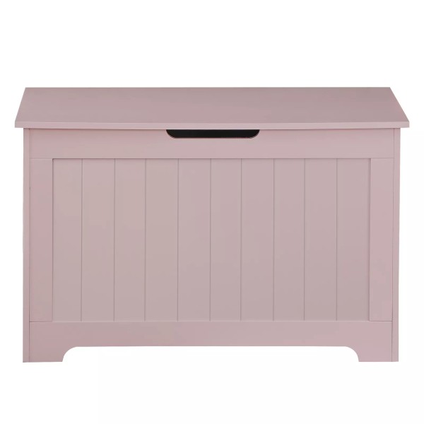 SEGAWE Toy Box Lift Top Pink 2 Safety Hinge Wooden
