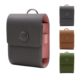 Golf Ball Case, Golf Pouch, Holds 4 Pieces, Lightweight, Magnetic, Tee/Green Fork Storage, Unisex, Cute, PU Leather, 2-Way Specifications, Belt Loop, Carabiner, Golf Equipment, Compact, Golf Accessory