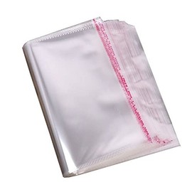 Magik 50/100/200 Pack Resealable Poly Bags Transparent OPP Bag Plastic Bags Self-Seal (9.44''x13.38'' 50 Pack)
