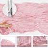 Pink Table Runner, Blush Pink Cheesecloth Table Runner, 90x300cm Rustic