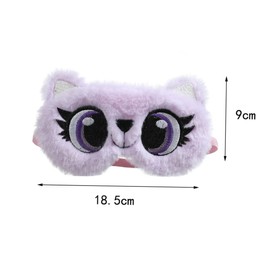 Gatuida Plush Cartoon Big Eye Design Sleeping Eye Mask for Travel Naps and Restful Sleep Lightweight Plush Material for Men and Women
