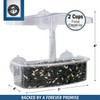 Droll Yankees Observer Window Bird Feeder with Suction Cups, 2