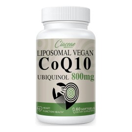 Liposomal Ubiquinol 800mg Salud Cardiaca 60 Cap Sabor Sin Sabor