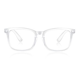 minlen Blue Light Blocking Glasses for Women or Men |Fashion UV Ray Filter Eyeglasses for Reading, PC and TV | Gaming Glasses Instantly Blocks Glare from Computers and Phone Screens (Transparent)…