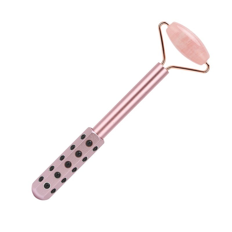 Facial Roller Relieve Wrinkles Germanium Stones Natural Jade Face Massage