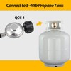 Bbcuepro 12FT Universal Low Pressure Propane Regulator and Hose -