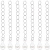 Beebeecraft 1 Box 10Pcs 925 Sterling Silver Chain Extender Necklace