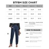 BTFBM Women's 2025 Casual Button Down Pants Elastic High Waist