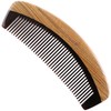 Breezelike Anti-Static Comb Unpatterned Black Buffalo Horn and Greenwood Fine