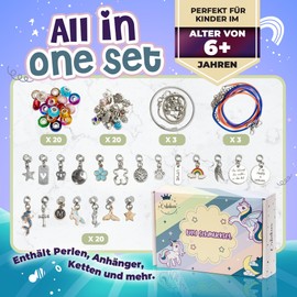 Orbikus Jewellery Craft Set for Girls Bracelets and Necklaces to Design Yourself in Unicorn Design Beautiful Toy Gift from 6 Years Santa Gifts Children