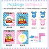 Cloud Gender Reveal Party Games Set, Pink Blue Gender Reveal