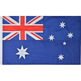 Green Grove Products Australian Flag 2' x 3' Ft 210D Nylon Premium Outdoor Embroidered Australia Flag